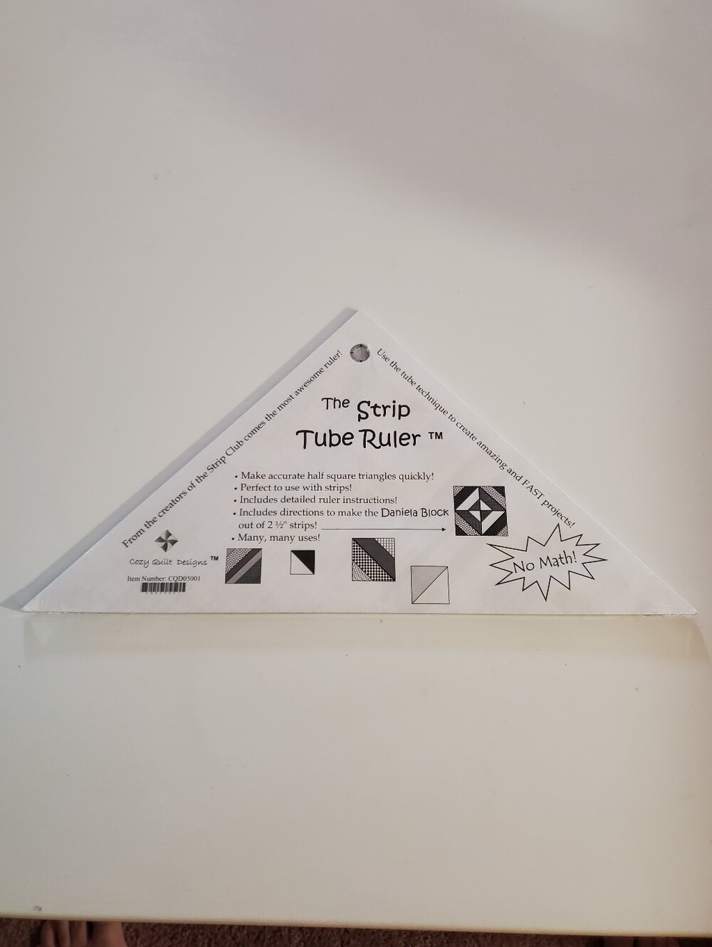 Strip Tube Ruler For Half Square Triangles Quilter's Tool - Picture 4 of 6